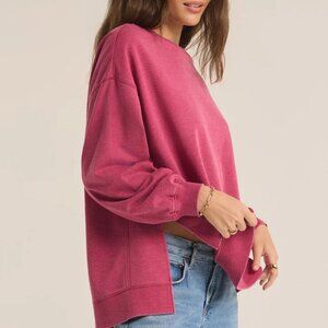 Z Supply - Modern Weekender Sweatshirt in hot pink (S)